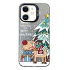 For iPhone 11 Christmas Series PC Full Coverage Pattern Phone Case(CK042 Black) - 1