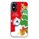 For iPhone X / XS Christmas Series PC Full Coverage Pattern Phone Case(CK033 Black) - 1