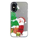 For iPhone X / XS Christmas Series PC Full Coverage Pattern Phone Case(CK034 Black) - 1