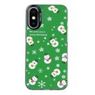 For iPhone X / XS Christmas Series PC Full Coverage Pattern Phone Case(CK038 Black) - 1