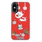 For iPhone X / XS Christmas Series PC Full Coverage Pattern Phone Case(CK039 Black) - 1