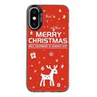 For iPhone X / XS Christmas Series PC Full Coverage Pattern Phone Case(CK045 Black) - 1