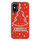 For iPhone X / XS Christmas Series PC Full Coverage Pattern Phone Case(CK046 Black) - 1