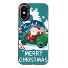 For iPhone X / XS Christmas Series PC Full Coverage Pattern Phone Case(CK047 Black) - 1