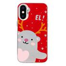 For iPhone X / XS Christmas Series PC Full Coverage Pattern Phone Case(CW035 White) - 1