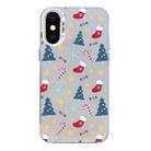 For iPhone X / XS Christmas Series PC Full Coverage Pattern Phone Case(CW036 White) - 1