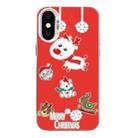 For iPhone X / XS Christmas Series PC Full Coverage Pattern Phone Case(CW039 White) - 1