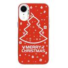 For iPhone XR Christmas Series PC Full Coverage Pattern Phone Case(CW046 White) - 1