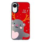 For iPhone XR Christmas Series PC Full Coverage Pattern Phone Case(CK035 Black) - 1