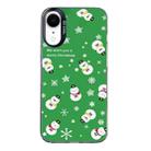 For iPhone XR Christmas Series PC Full Coverage Pattern Phone Case(CK038 Black) - 1