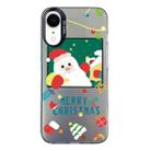 For iPhone XR Christmas Series PC Full Coverage Pattern Phone Case(CK044 Black) - 1