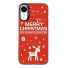 For iPhone XR Christmas Series PC Full Coverage Pattern Phone Case(CK045 Black) - 1