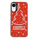 For iPhone XR Christmas Series PC Full Coverage Pattern Phone Case(CK046 Black) - 1