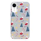 For iPhone XR Christmas Series PC Full Coverage Pattern Phone Case(CW036 White) - 1