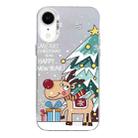 For iPhone XR Christmas Series PC Full Coverage Pattern Phone Case(CW042 White) - 1