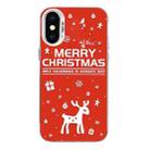 For iPhone XS Max Christmas Series PC Full Coverage Pattern Phone Case(CW045 White) - 1