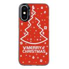 For iPhone XS Max Christmas Series PC Full Coverage Pattern Phone Case(CK046 Black) - 1