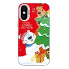 For iPhone XS Max Christmas Series PC Full Coverage Pattern Phone Case(CW033 White) - 1