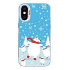 For iPhone XS Max Christmas Series PC Full Coverage Pattern Phone Case(CW037 White) - 1