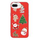 For iPhone 7 Plus / 8 Plus Christmas Series PC Full Coverage Pattern Phone Case(CW040 White) - 1