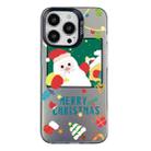 For iPhone 16 Pro Christmas Series PC Full Coverage Pattern Phone Case(CK044 Black) - 1