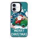 For iPhone 16 Plus Christmas Series PC Full Coverage Pattern Phone Case(CK047 Black) - 1