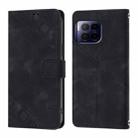 For T-Mobile REVVL 7 Pro 5G Skin-feel Embossed Leather Phone Case(Black) - 3