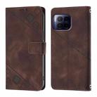 For T-Mobile REVVL 7 Pro 5G Skin-feel Embossed Leather Phone Case(Brown) - 3