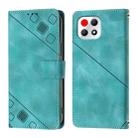 For T-Mobile REVVL 7 5G Skin-feel Embossed Leather Phone Case(Green) - 3