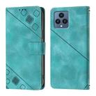 For T-Mobile REVVL 6 / 6x 5G Skin-feel Embossed Leather Phone Case(Green) - 3