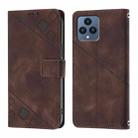 For T-Mobile REVVL 6 / 6x 5G Skin-feel Embossed Leather Phone Case(Brown) - 3