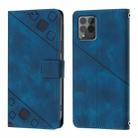 For T-Mobile REVVL 6 Pro / 6x Pro 5G Skin-feel Embossed Leather Phone Case(Blue) - 3