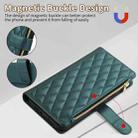 For Xiaomi Mi 11T Rhombic Zipper Wallet Leather Phone Case(Green) - 3