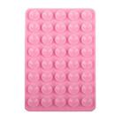 Mobile Phone Silicone 40 Double Side Suction Cup Back Stickers(Pink) - 1