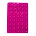 Mobile Phone Silicone 40 Double Side Suction Cup Back Stickers(Rose Red) - 1