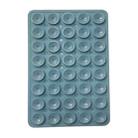 Mobile Phone Silicone 40 Double Side Suction Cup Back Stickers(Light Blue) - 1