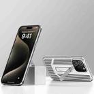 For iPhone 13 Pro Extraordinary Cooling Holder Phone Case(Silver White) - 1