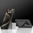 For iPhone 15 Pro Extraordinary Cooling Holder Phone Case(Black) - 1