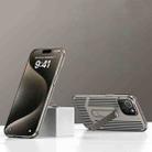 For iPhone 15 Extraordinary Cooling Holder Phone Case(Titanium) - 1