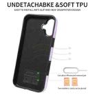 For iPhone 16 Plus Skin Feel Card Bag Phone Case with Ring Buckle(Purple) - 3