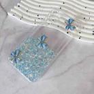 For Samsung Galaxy S24 5G Luminous Starry Sky Glitter Butterfly TPU Phone Case(Blue) - 2