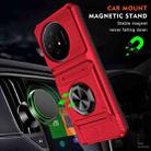 For TCL 50 XL 5G TPU Hybrid PC Shockproof Card Phone Case with Metal Ring Holder(Red) - 2