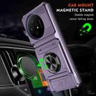 For TCL 50 XL 5G TPU Hybrid PC Shockproof Card Phone Case with Metal Ring Holder(Purple) - 2