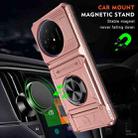 For TCL 50 XL 5G TPU Hybrid PC Shockproof Card Phone Case with Metal Ring Holder(Rose Gold) - 2