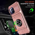 For T-Mobile REVVL 7 Pro TPU Hybrid PC Shockproof Card Phone Case with Metal Ring Holder(Rose Gold) - 2