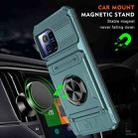 For T-Mobile REVVL 7 Pro TPU Hybrid PC Shockproof Card Phone Case with Metal Ring Holder(Green) - 2