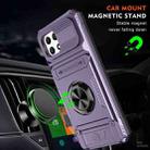 For T-Mobile REVVL 7 TPU Hybrid PC Shockproof Card Phone Case with Metal Ring Holder(Purple) - 2