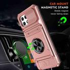 For T-Mobile REVVL 7 TPU Hybrid PC Shockproof Card Phone Case with Metal Ring Holder(Rose Gold) - 2