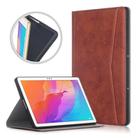 For Huawei Enjoy Tablet 2 10.1 inch / Honor Pad 6 10.1 inch Marble Cloth Texture Horizontal Flip Leather Case with Holder(Brown) - 1