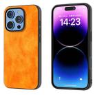 For iPhone 16 Pro Dual Color Lichi Texture PU Phone Case(Orange) - 1